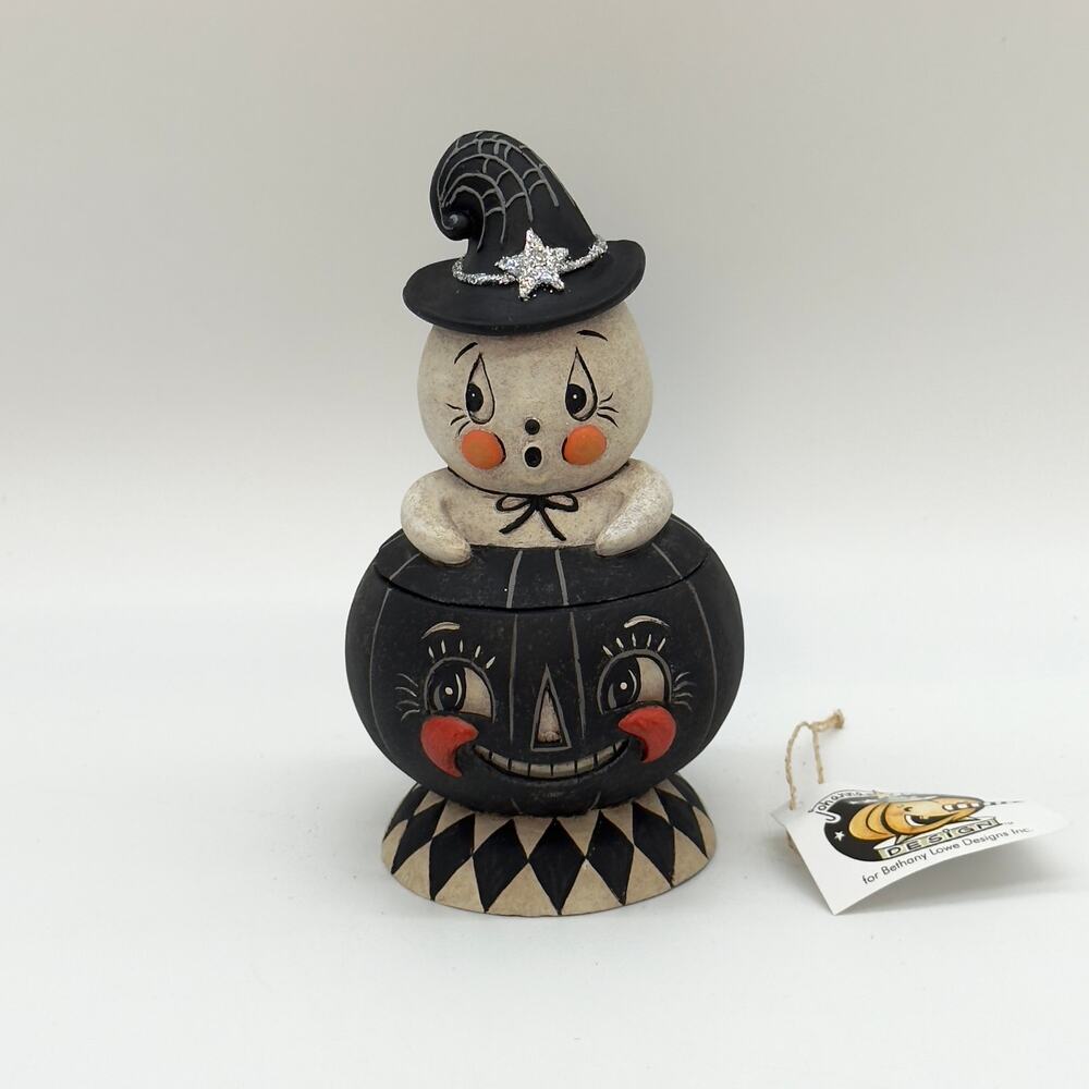 Bethany Lowe Johanna Parker Incognito Gus & Tito Ghost Halloween Container NEW